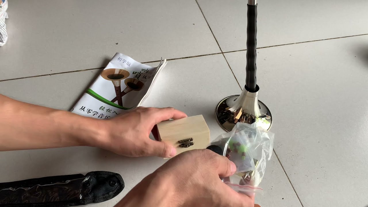 Đập hộp kèn suona gỗ mun tone La | kèn tàu, kèn đám ma