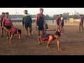 Morning running and exercise session at nehru stadium indore