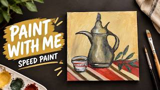 I Painted This Beautiful Still Life 🎨 | Acrylic Speed Painting