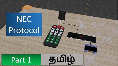 Part 1 | Animated video for IR remote NEC protocol explanation in Tamil