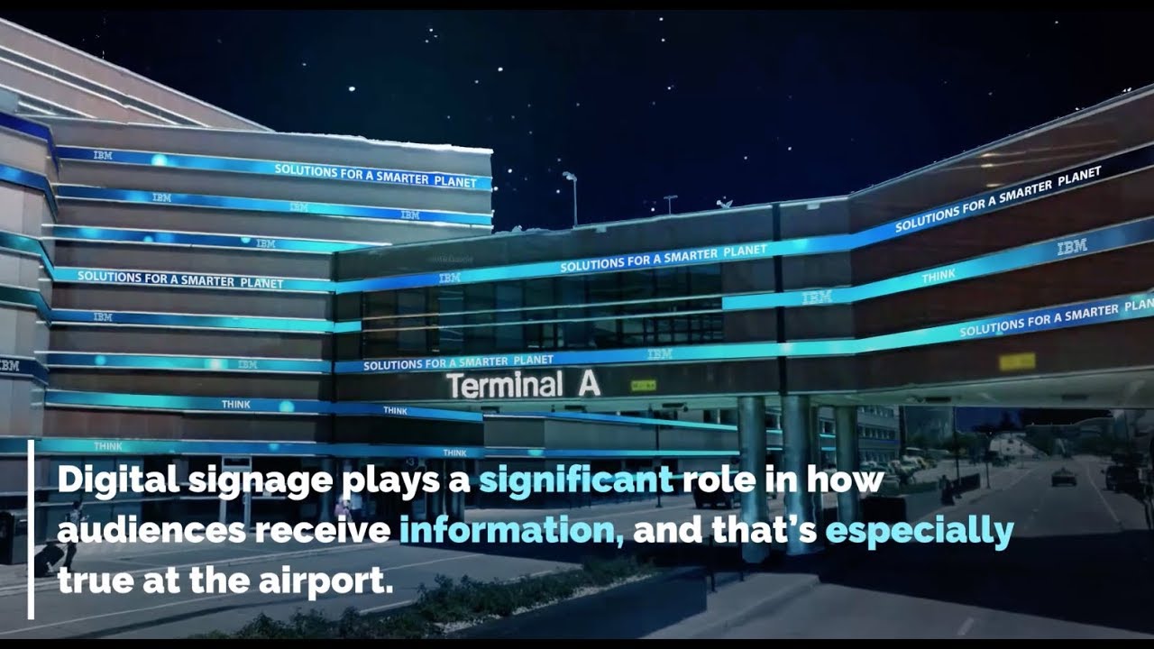 Airport LED Screen Applications - YouTube