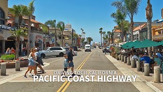 [4K] PACIFIC COAST HIGHWAY - Driving Huntington Beach, Orange County, California, USA, Travel