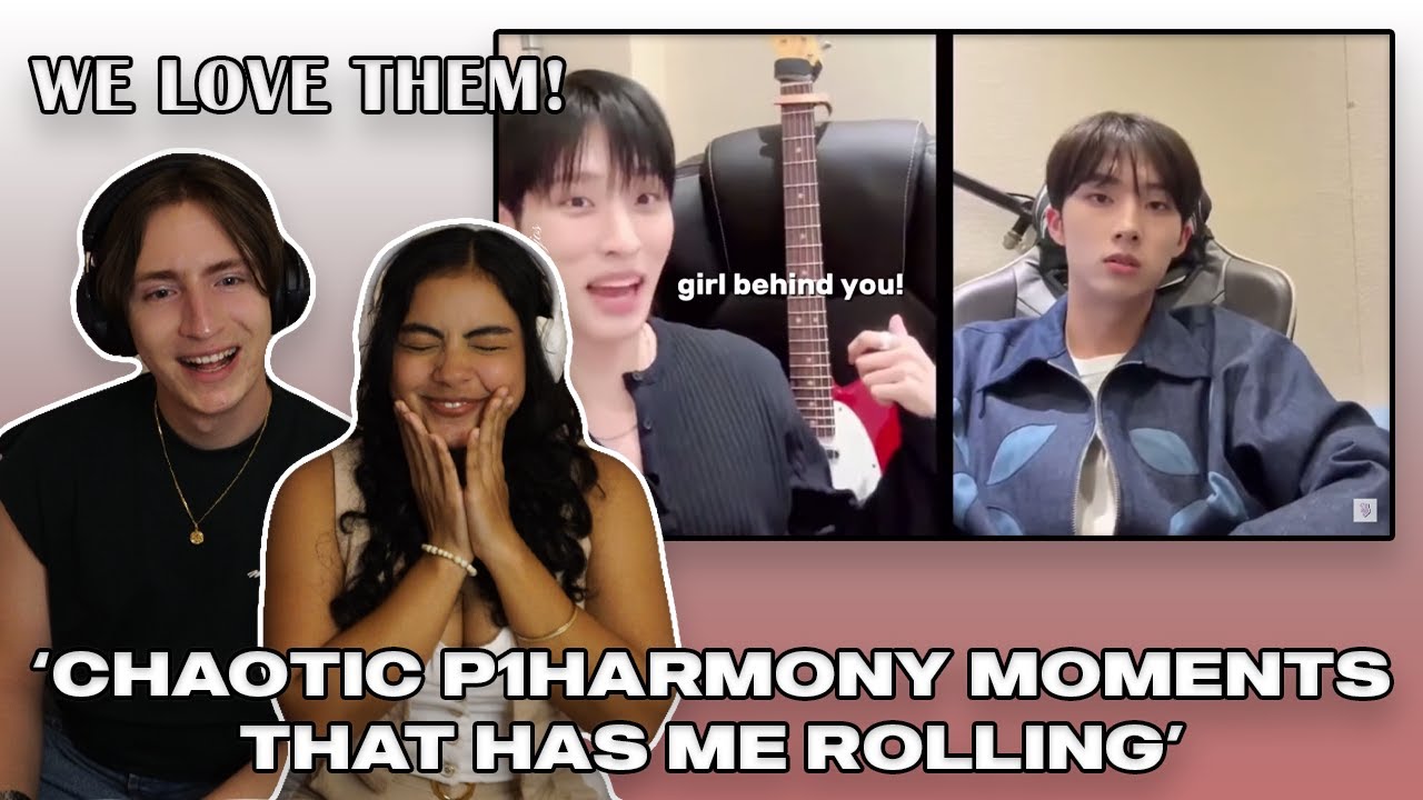Couple reacts to Chaotic P1harmony Moments That Has Me RollingㅣReacting to Funny P1Harmony Moments