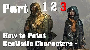 Painting Realisitc Characters, 2D Photoshop Tutorial. Part 3