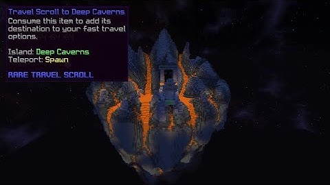 Getting the Travel Scroll to Deep Caverns | Hypixel skyblock