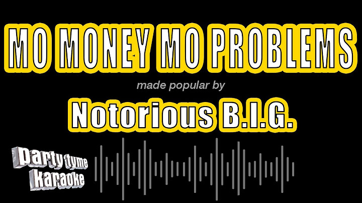 Mo Money Mo Problems Karaoke version - Karaoke performance video thumbnail
