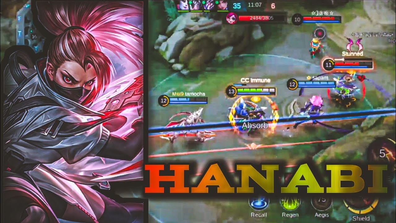 Безумная истребительница монстров Ханаби | Легендарная + Божественная | Ханаби | Mobile Legends |...