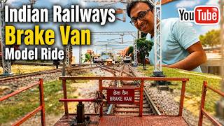 Indian Railways Brake Van Model Ride 🚂 | HO Scale Model Train Running Session | Indian Model trains