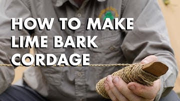 How to make lime bark cordage