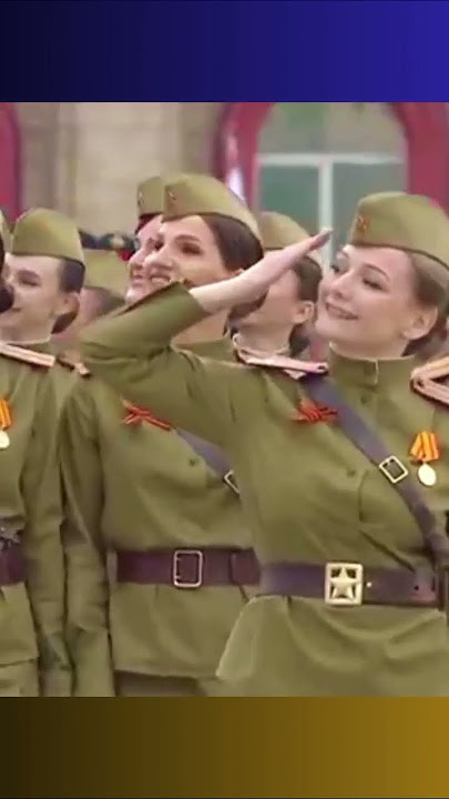 Terbaik, parade militer wanita Rusia#shorts