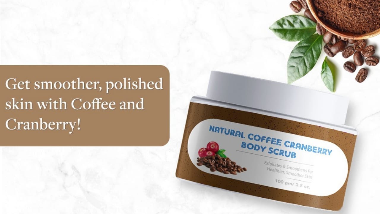 The Moms Co. Natural Cranberry Coffee Exfoliating Body Scrub For Tan Removal & Smooth Skin