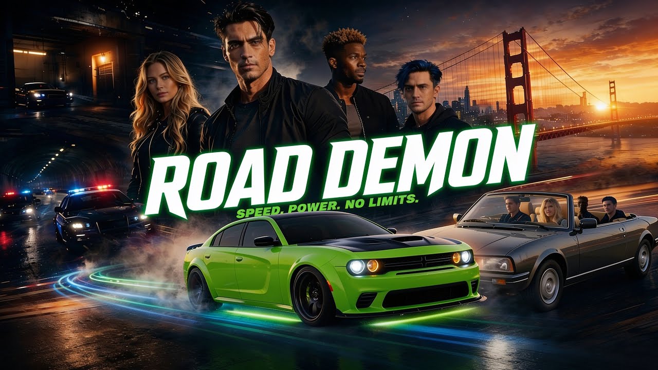 Road Demon — Speed. Power. No Limits., an AI film by KineVerse