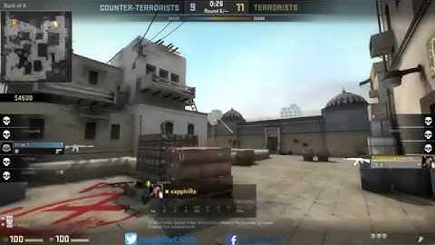 sapphiRe: 1v3 clutch on de_dust2 with voice comms