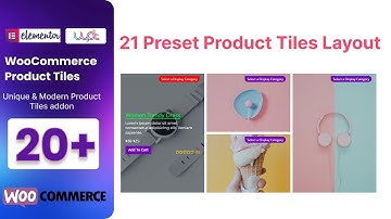 WooCommerce Product Tiles Elementor addon tutorial