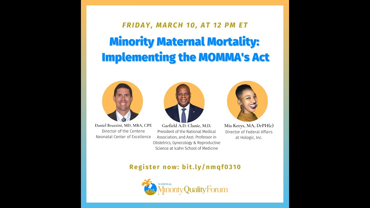 Minority Maternal Mortality: Implementing the MOMMA's Act