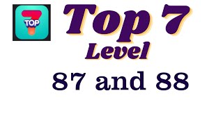 Celebrity Top 7 Level 87 Answers | Top 7 Level 88 Answers Profile