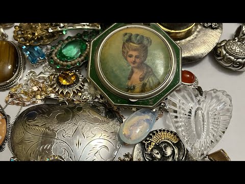 Vintage Jewelry Bag Unbagging! Vintage Sterling Jewelry Haul !