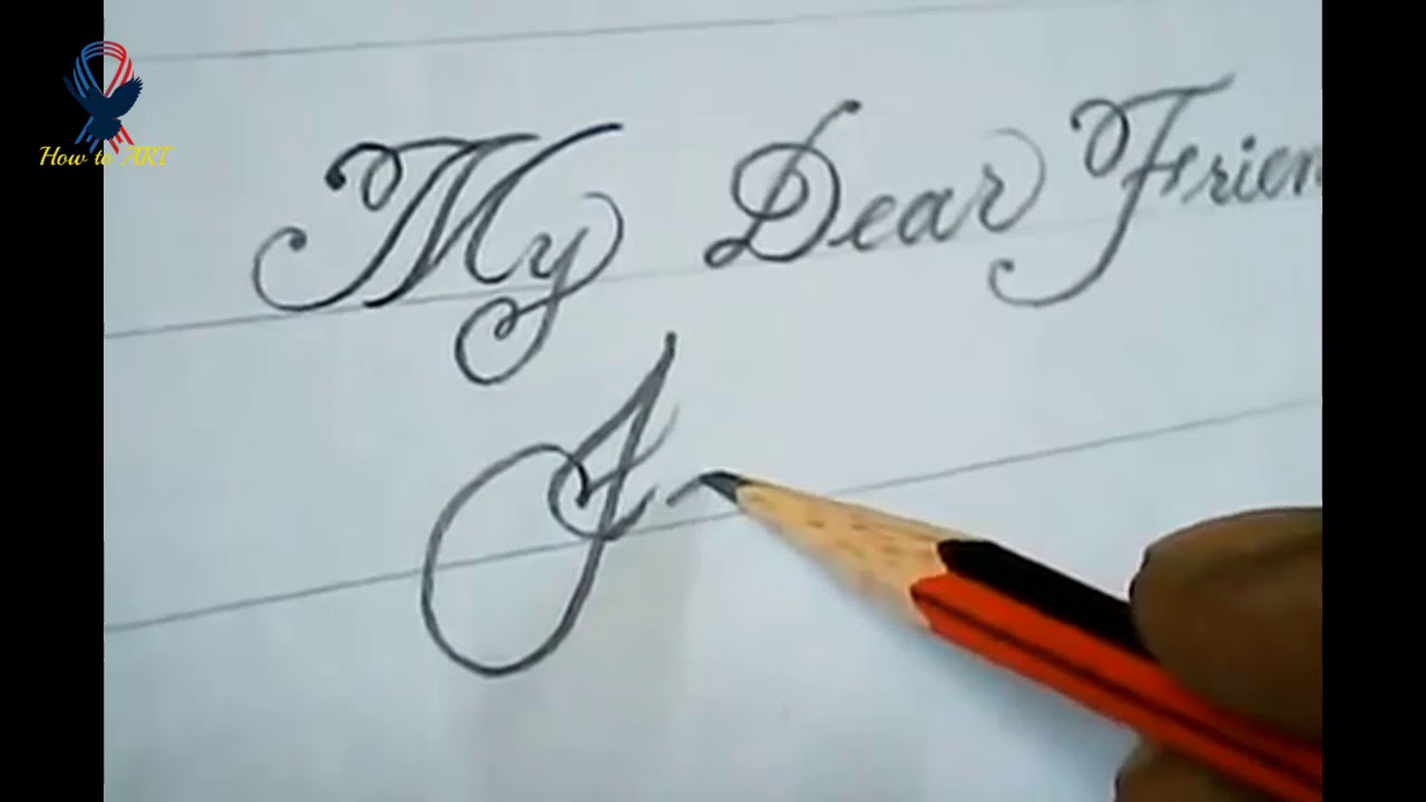 Pencil Calligraphy - How to Write Good Hand Writing | pencil ...