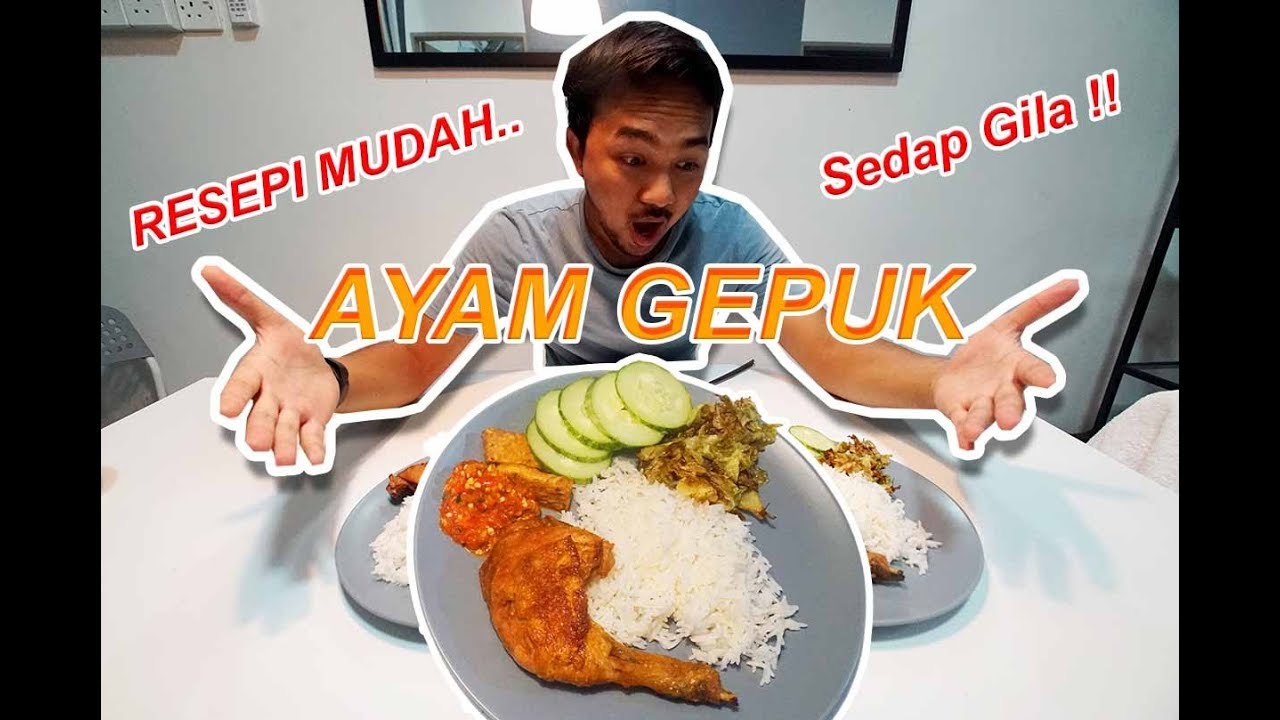Resepi Ayam Gepuk Sedap Pedas Youtube