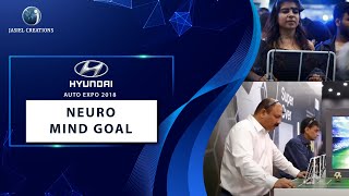 Hyundai Mind Goal activity to promote FIFA at Auto Expo 2018