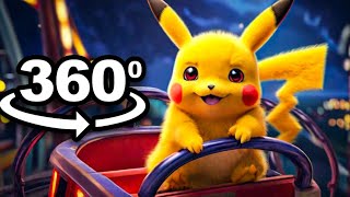 Pokémon Land Roller Coaster 360° VR ( 8k video )