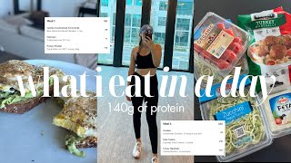 WHAT I EAT IN A DAY 🥗 140G OF PROTEIN | healthy, easy meal ideas