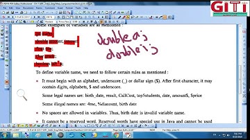 Chap No. :- 7 Chapter Name: Java Basic (S5) Hardik sir GiTi