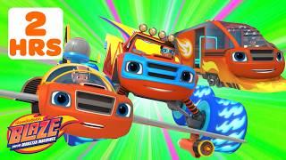 Blaze's COOLEST Transformations! 🚊🦸‍♂️✈️ | 2 Hours | Blaze and the Monster Machines