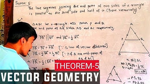 Vector Geometry Theorem 5 || SEE Optional math online class