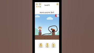 💡🐂Brain Go 2💡🐂 Save Mr. Bull Level 5 ▶️ #shorts #youtube