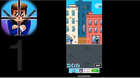 Mr Bullet - Shooting Game - Gameplay Walkthrough Part 1 - Bullet City (iOS, Android)