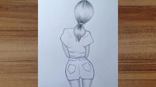 girl drawing easy step by step | how to draw a girl | easy drawing for girls