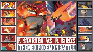 FIRE STARTERS vs STARTER BIRDS | Pokémon Scarlet & Violet Battle