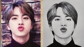 رسم جين من BTS  خطوة بخطوة للمبتدئين