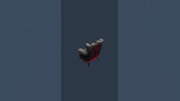 Haunted Demonic Armchair 3D Model - Game-Ready PBR Prop for Horror & Fantasy