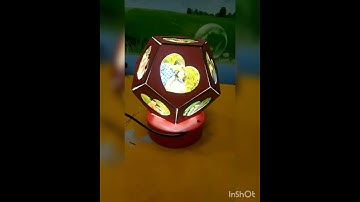 Heart Pentagon Rotating lamp