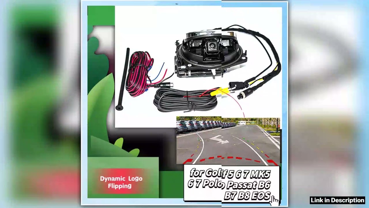 Dynamic Logo Flipping Rear View Camera Emblem Reversing Badge Backup for Golf 5 6 7 MK5 6 7 Polo