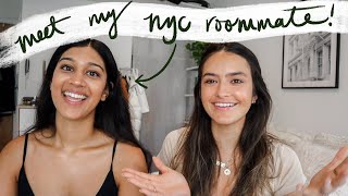 ROOMMATE Q+A while I give her a makeover! living in nyc together, how we met, fights, etc.