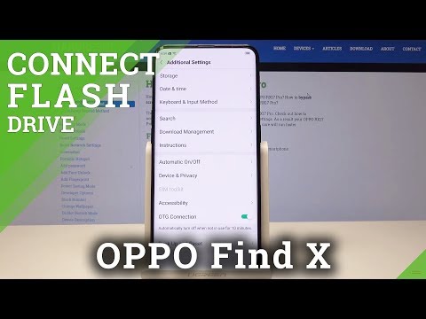 How to Enable the OTG Connection on OPPO Find X - USB On The Go