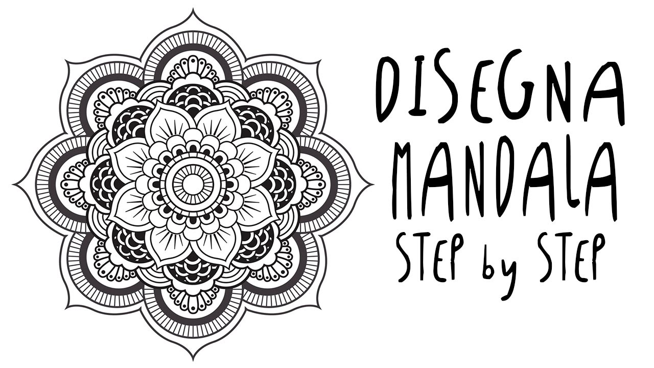 Come Disegnare Un Mandala Passo A Passo Per Principianti Facile Youtube