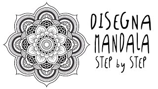 Come Disegnare Un Mandala Passo A Passo Per Principianti Facile Youtube