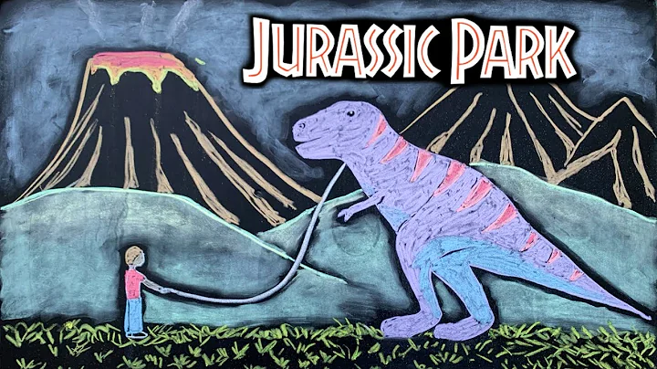 Jurassic Park  Relaxing Music + Chalk Art