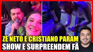 Zé Neto e Cristiano param show e surpreendem fã!