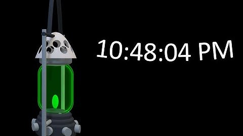 MatsClock 120110a - Free PowerPoint Digital Clock 3D Hurricane Lamp PPT Timer