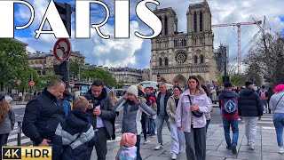 🇫🇷[PARIS 4K] WALK IN PARIS "1HOUR BEAUTIFUL LATIN QUARTER WALK" (4K60 FPS VERSION) 10/APRIL/2024