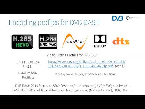 DVB webinar: Encoding and packaging for DVB-I services