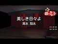 【カラオケ】美しき日々よ/清水 翔太