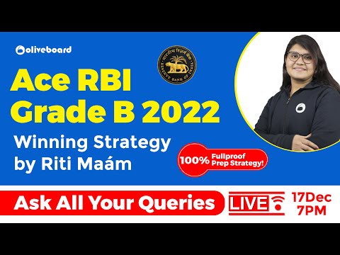 Crack RBI Grade B 2022 | How to Start your Preparations? | Winning Strategy by Riti Ma'am