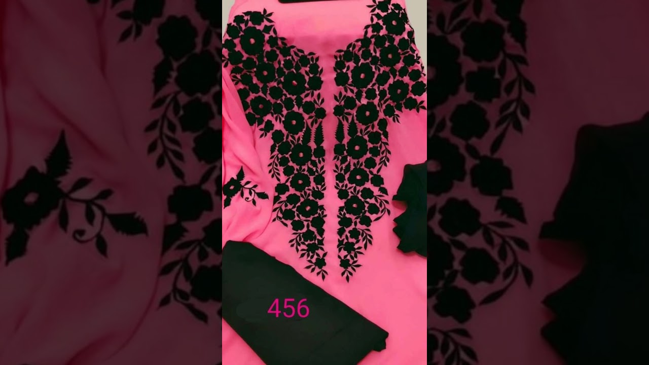 Handmade Embroidery dress design with aplic work ||aplic dress || Fashion design ideas