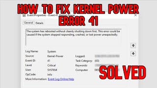 (SOLVED) How to Fix Kernel Power Error 41 Windows 10/11